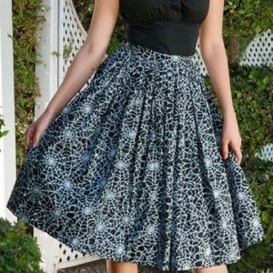 Size XL discontinued Pinup couture spider web full circle Jenny skirt